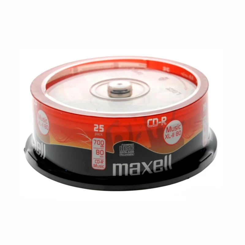 25 CD-R Audio Maxell 700Mb 80Minuti cod.628529