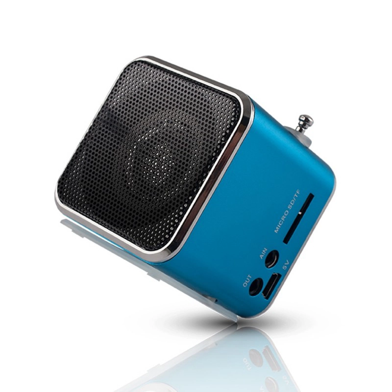 Altoparlante Setty MF-100 nero Bluetooth Radio MP3 blu