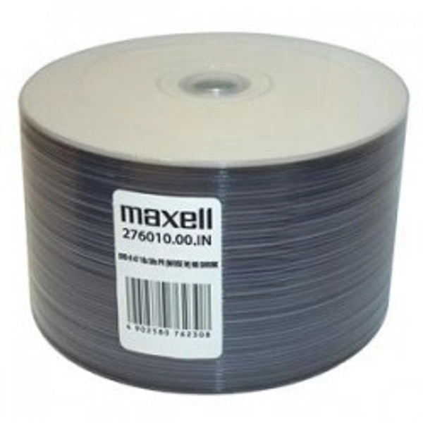 50 DVD-R Maxell Stampabili 16x 120Minuti cod.276010 Full Printable White